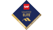 gaf master elite logo badge